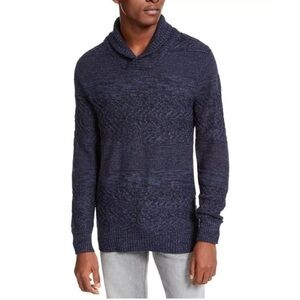 NWT American Rag Men's Multi-Textured Shawl-Collar Sweater Size Large